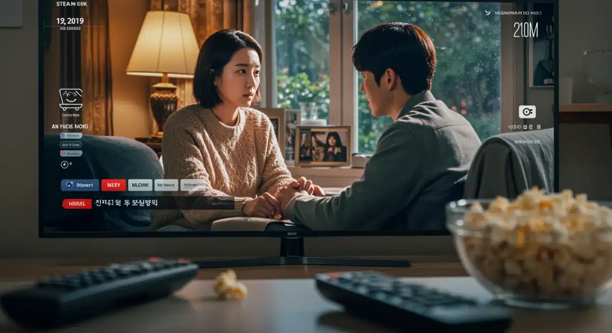 High-definition K-drama viewing experience on a modern screen