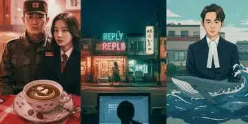 Collage of K-drama scenes with cultural elements for U.S. viewers