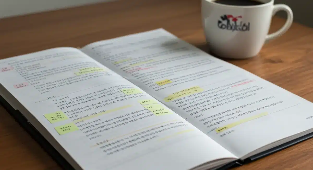 Detailed K-drama script with notes, emphasizing the writing process
