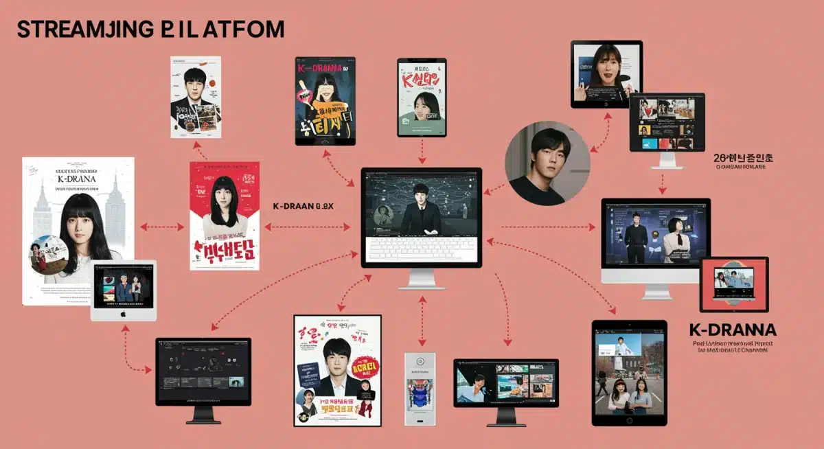 Diverse K-drama content accessible through various streaming platforms