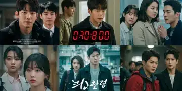 Six popular K-dramas shown in a collage with a countdown clock, symbolizing series leaving streaming platforms by April 2025.