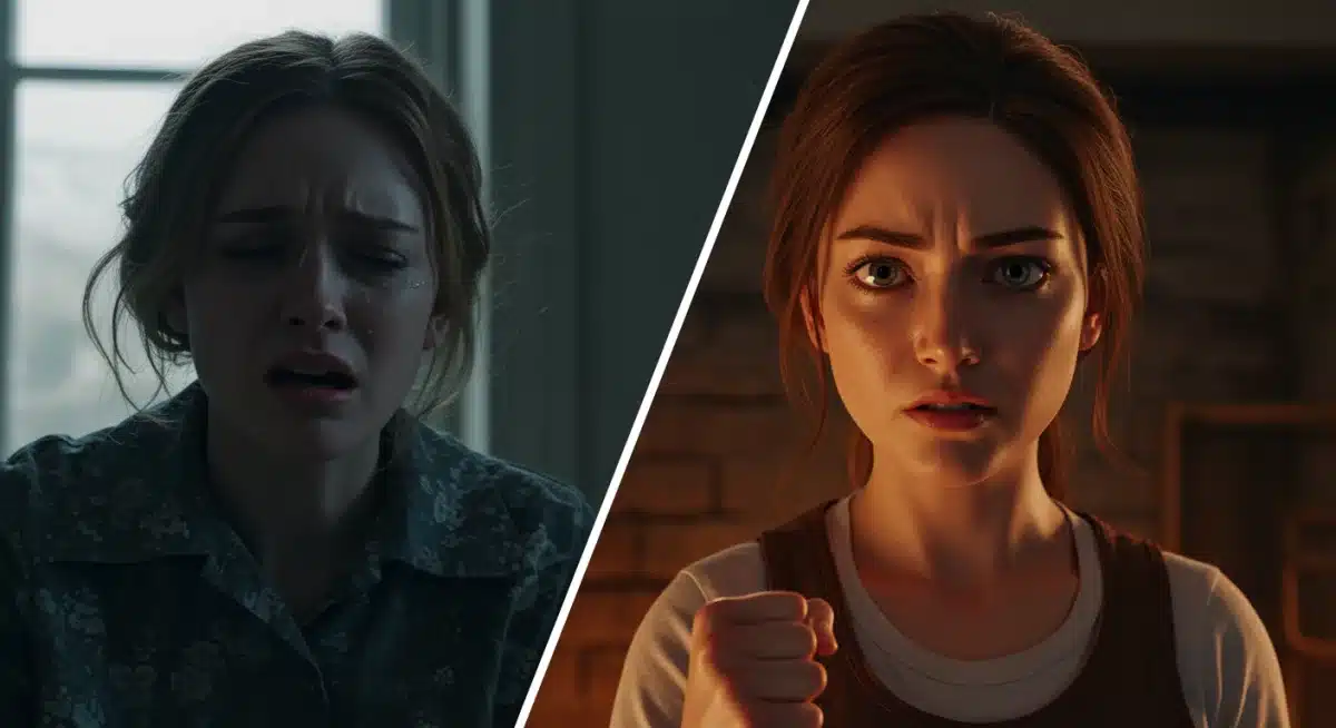 Character transformation from despair to empowerment, representing a second chance at life and revenge in 'Marry My Husband'.