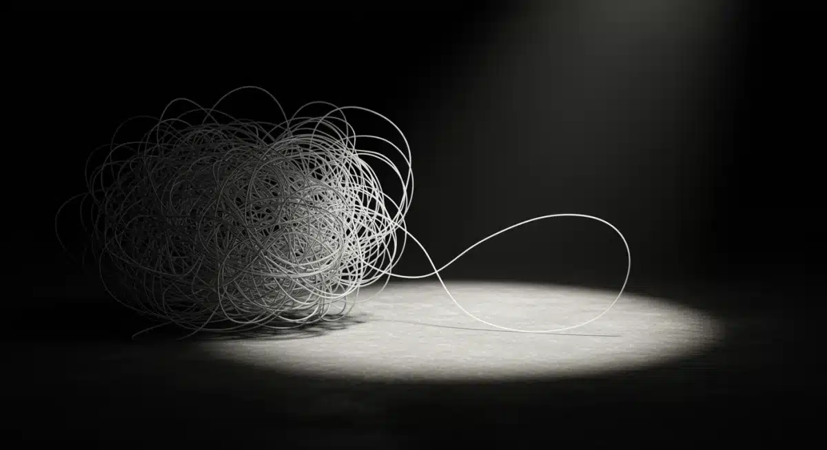 Abstract depiction of complex mental health challenges and moments of clarity.