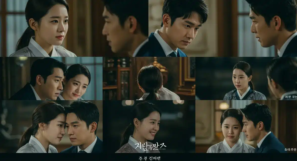 Montage of key emotional moments and plot points from the initial episodes of 'Queen of Tears', highlighting the drama's narrative depth.