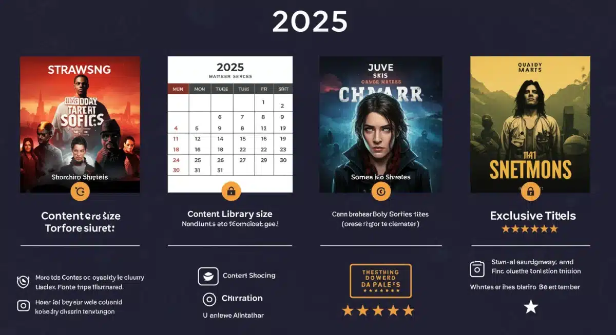 Streaming service comparison chart 2025