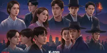 Collage of diverse K-drama scenes for new US fans